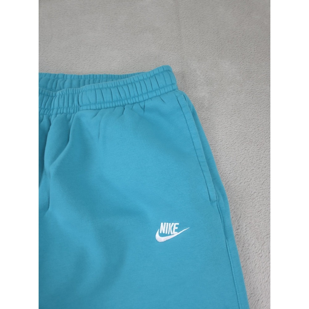 Nike Sportswear Club Fleece Joggers Bright Turquoise Pants Mens Large - Picture 3 of 7